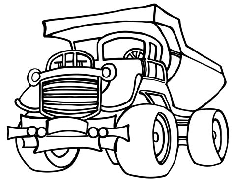 Big Truck Coloring Pages for Boys