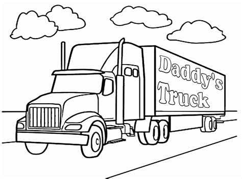 Big Truck Coloring Pages for Girls