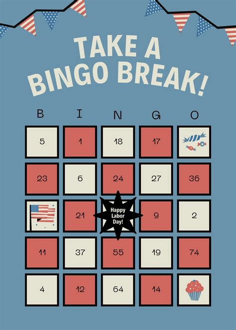 Bingo template design