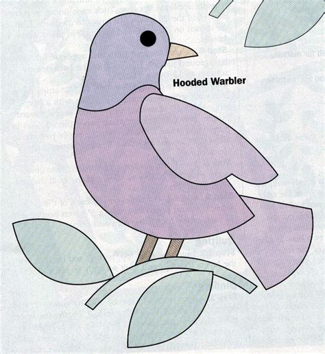 Bird Applique Pattern 1