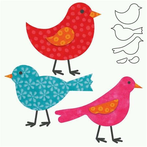 Bird Applique Pattern 3