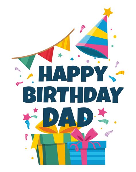 Birthday cards for dad free printable