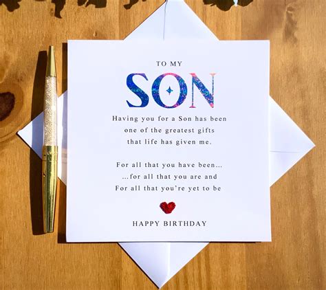 Birthday Cards for Sons