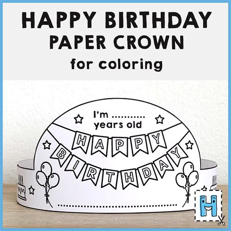 Birthday Craft Templates