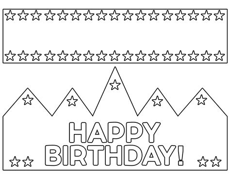 Birthday Hat Template 10