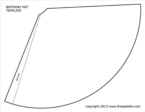 Birthday Hat Template 3