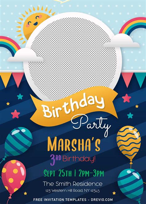 Birthday Invitation Template 8