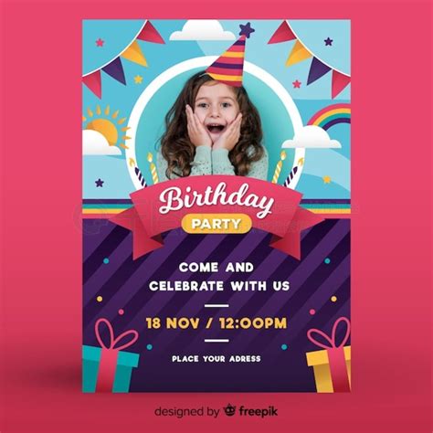 Birthday Invitation Templates with Animations