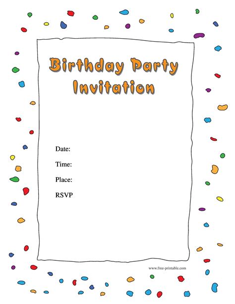 Birthday Party Template