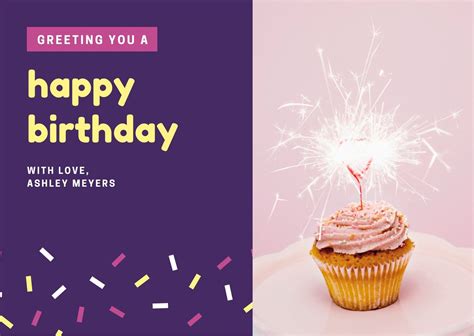 birthday postcard template