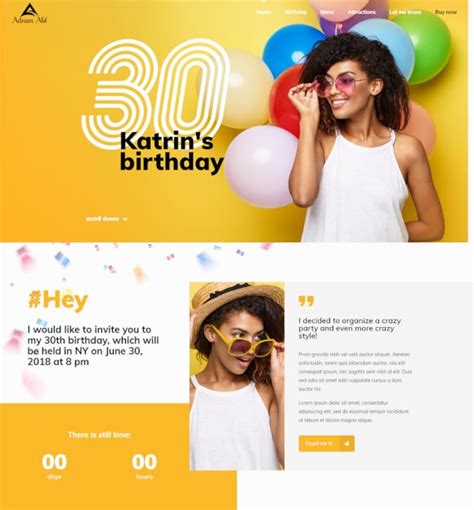 Birthday Video Template Websites