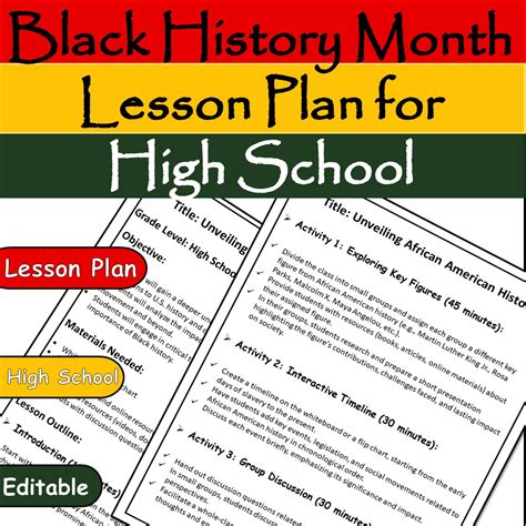 Black History Month Lesson Plans