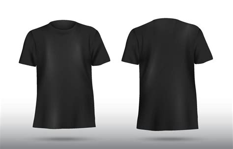 Black t-shirt template design