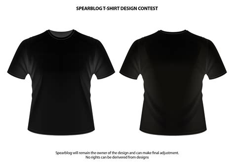 black t-shirt template designs