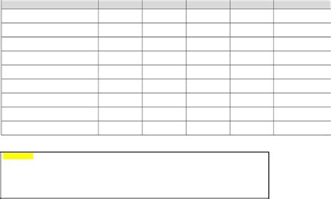 Blank Charts for Education