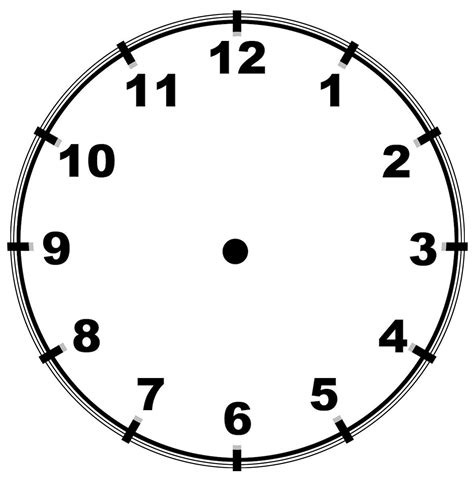 Blank clock faces for learning