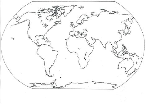 Blank Continent Map Image 4