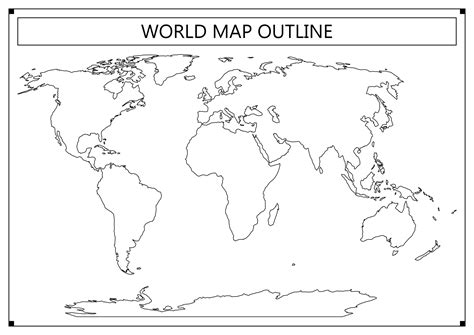 Blank Continent Map Image 7