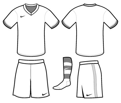 Blank Football Uniform Templates