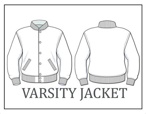 Blank Letterman Jacket Template Design Examples Tips