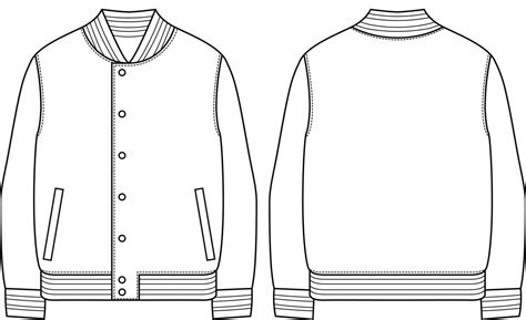 Blank Letterman Jacket Template Design Tricks