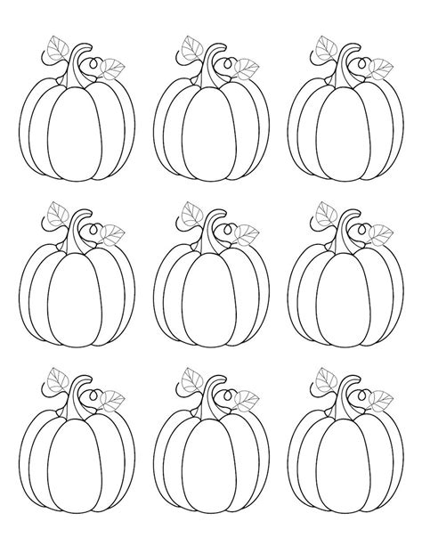 Blank Pumpkin Templates for Adults