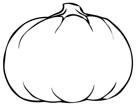 Blank Pumpkin Templates for Kids