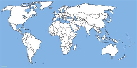 Blank World Map for Educational Purposes