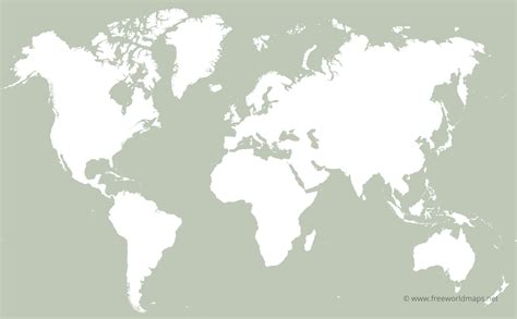 Blank world maps for international business and trade