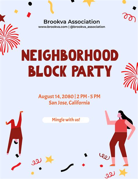 Block Party Template Flyer Design