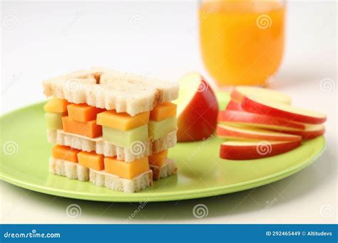 Block shaped sandwiches