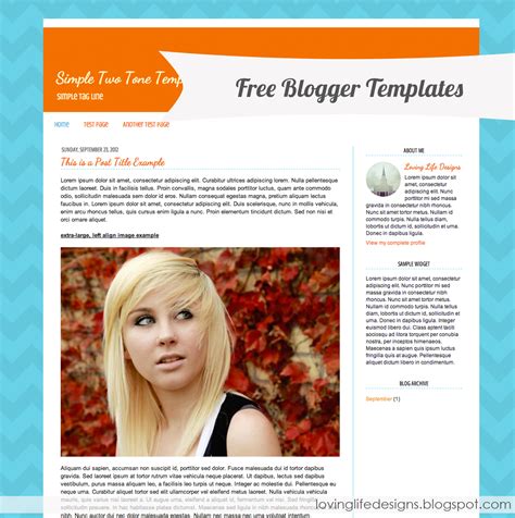 Blog Template Example