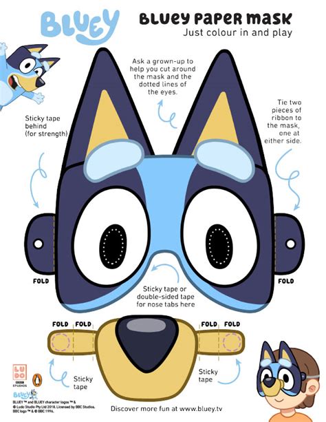 Bluey and Bingo printable crafts and activities