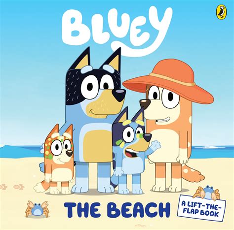 Bluey at the Beach Colouring Page