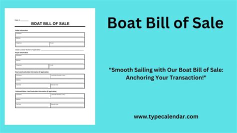 Boat Bill Templates Download