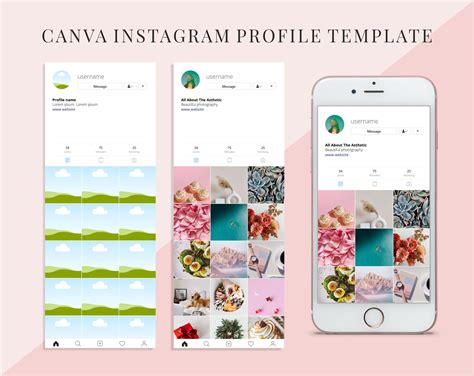 Bohemian Instagram Profile Template