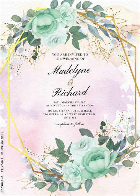 Boho Wedding Invitation Templates