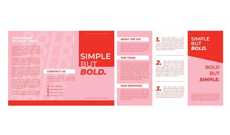 Bold leaflet template