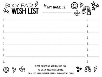 Book Fair Wish List Image 2