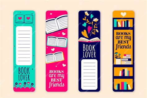 Bookmark template design