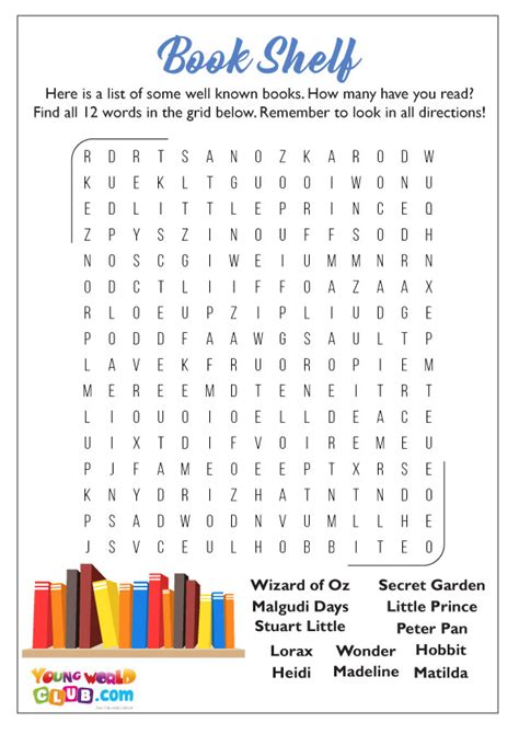 Books word search