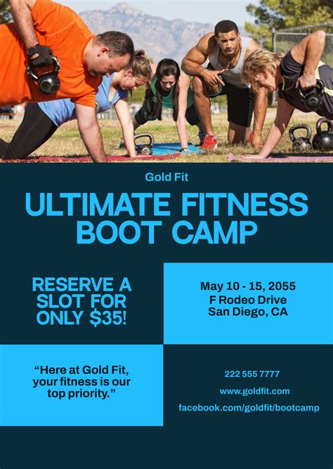 Measuring the Success of a Boot Camp Flyer Template