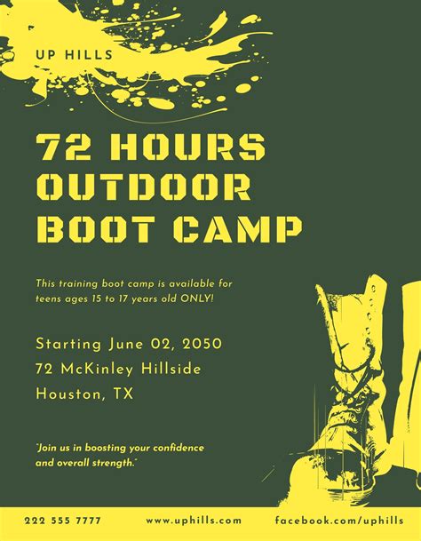 Boot Camp Template Design