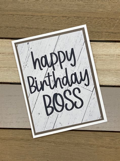 Boss Birthday Card Ideas for Men