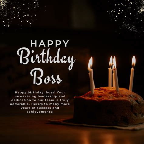 Boss Birthday Card Wishes