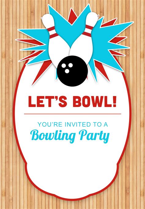 Bowling Party Invitation Template 10