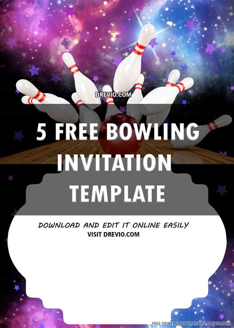 Bowling Party Invitation Template 9