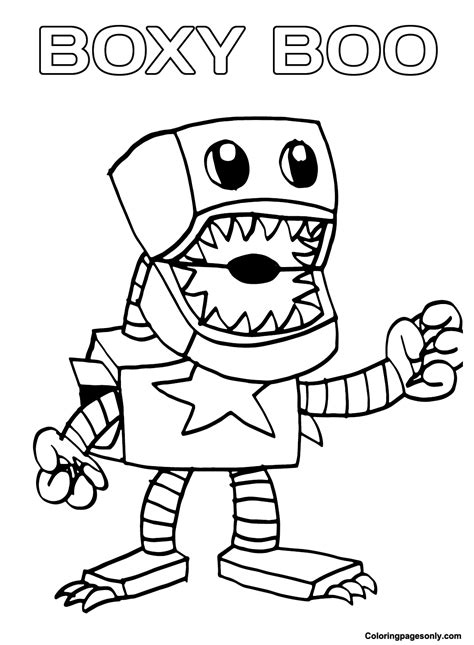 Boxy Boo Coloring Pages