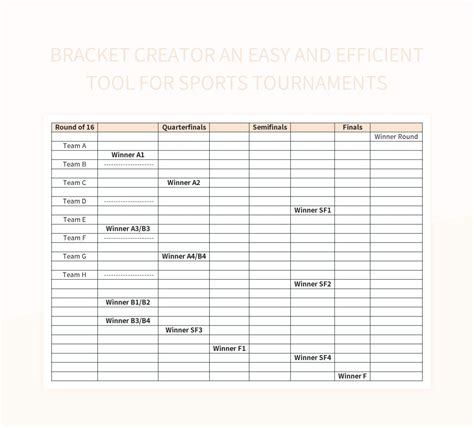 Bracket Creator Tool