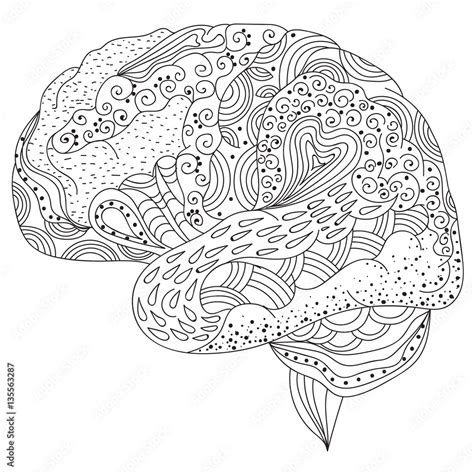 Brain Coloring Pages for Adults